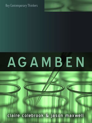 cover image of Agamben